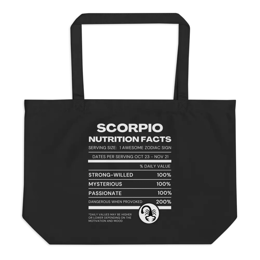 Scorpio Nutrition Facts Tote product image (3)