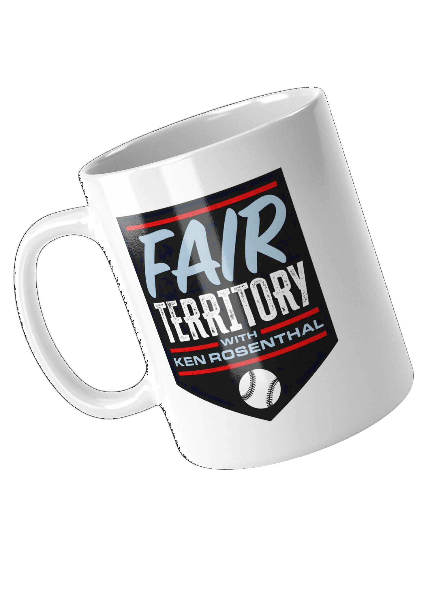 Fair Territory with Ken Rosenthal Glossy White Mug product image (3)