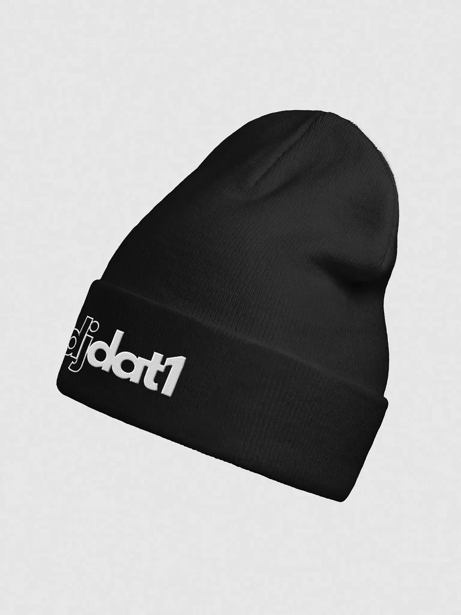 [DJDAT1] Signature Knit Beanie (white logo) product image (2)