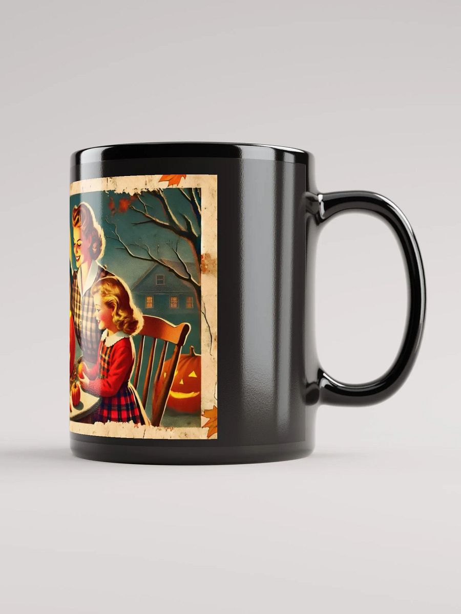 Vintage 1940s Halloween Family Pumpkin Carving Mug product image (2)