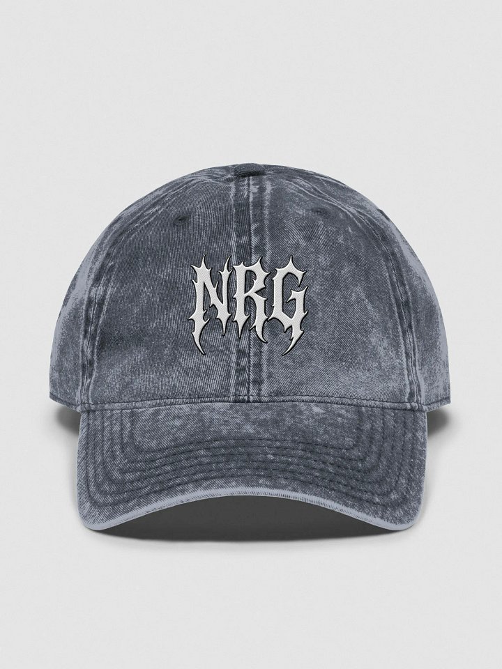 NRG Grunge Logo Vintage Wash Embroidered Dad Hat product image (3)
