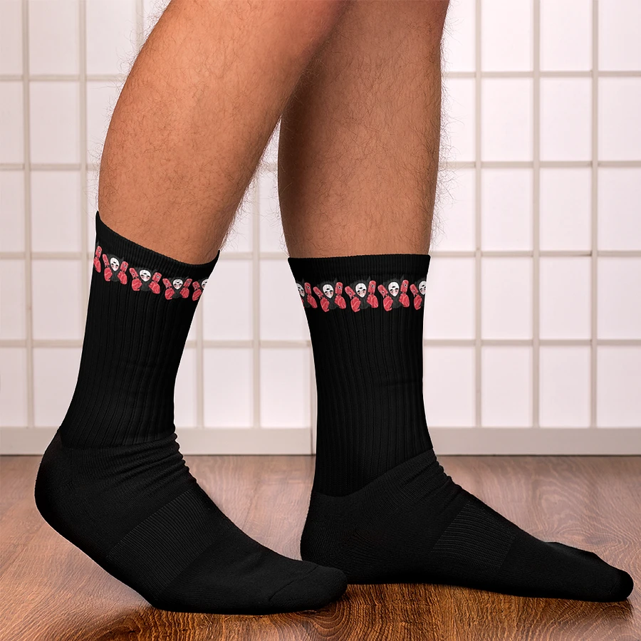 Black Visceral Stripe Socks product image (13)
