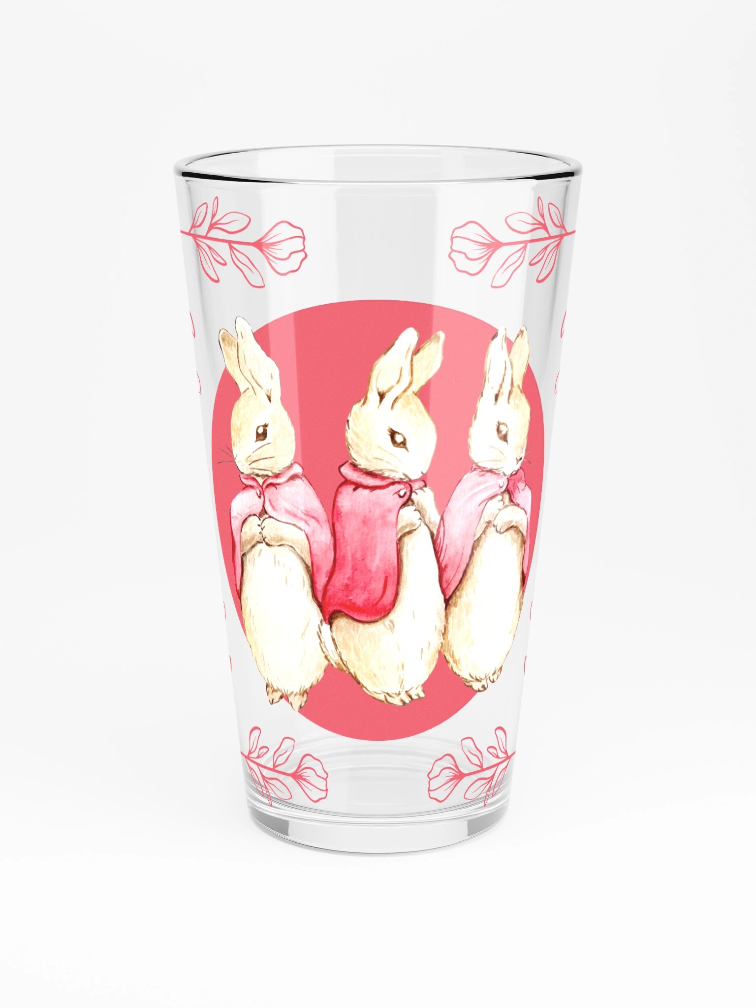 Rabbit Red Cloak Watercolor Pint Glass product image (3)