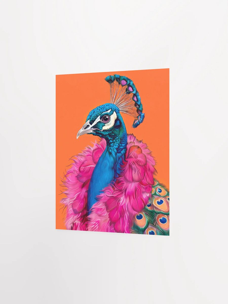 Peacock in Fur Anthropomorphic Animal Fashion Art Print product image (28)