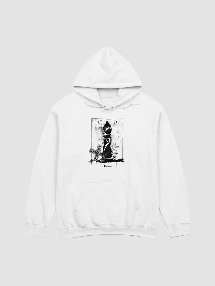 Grunge Chess: Bishop and Cross unisex pullover hoodie product image (1)
