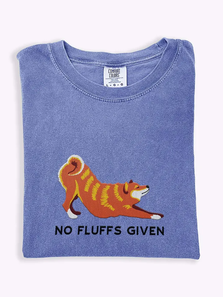 No Fluffs Given T-Shirt(Embroidered) of a Shiba Inu product image (1)