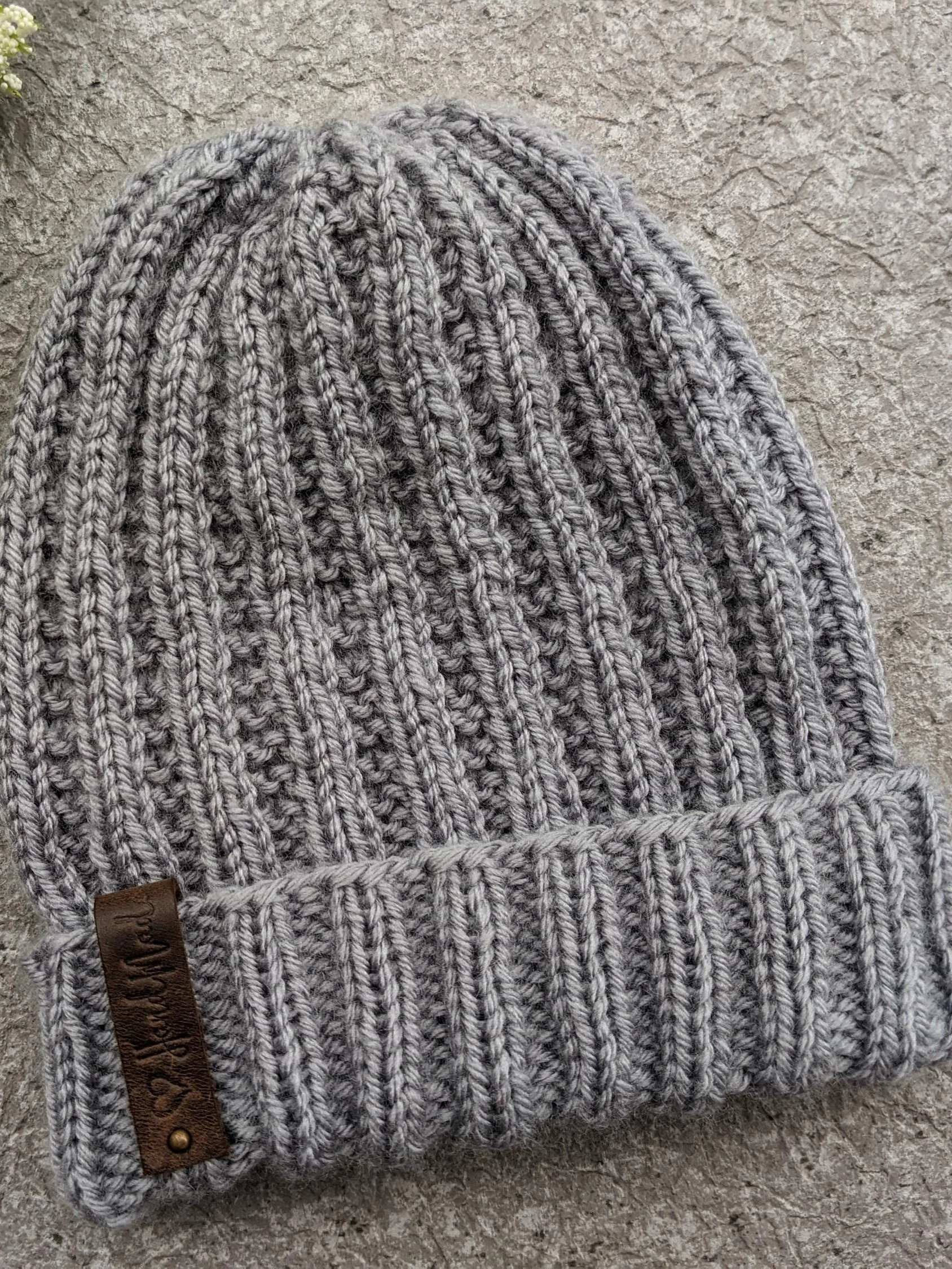 Knit Ribbed Men's Hat Pattern product image (6)