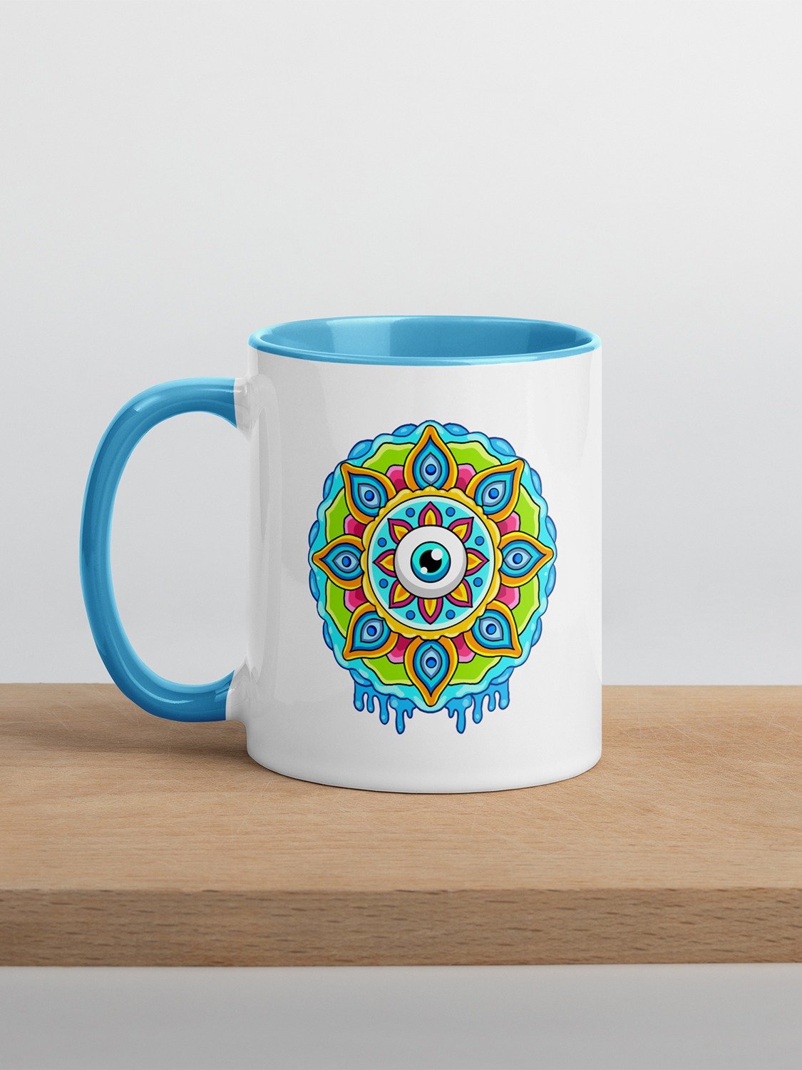 Eye Mandala - Mug with Color Inside product image (2)