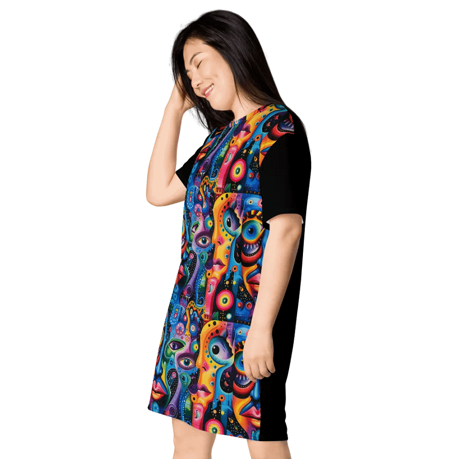 Psychedelic Visions T- Shirt Dress product image (10)