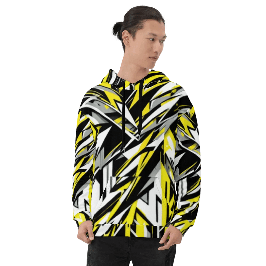 Dynamic Geometric Fusion Unisex Hoodie product image (7)