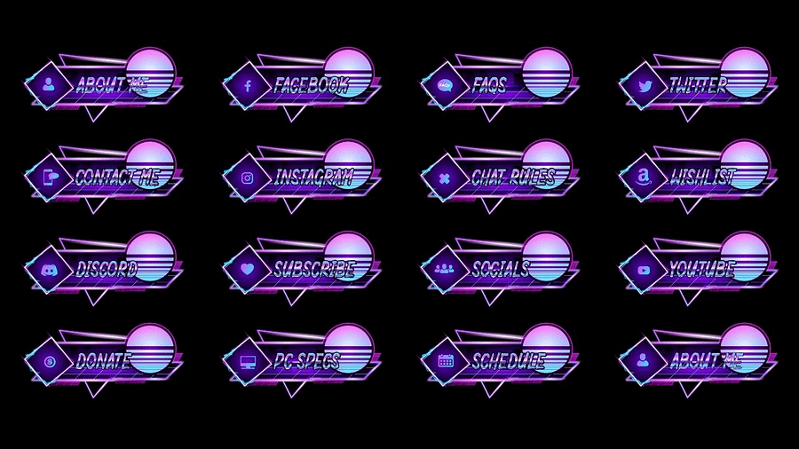 Funky Retro Twitch Panels product image (2)