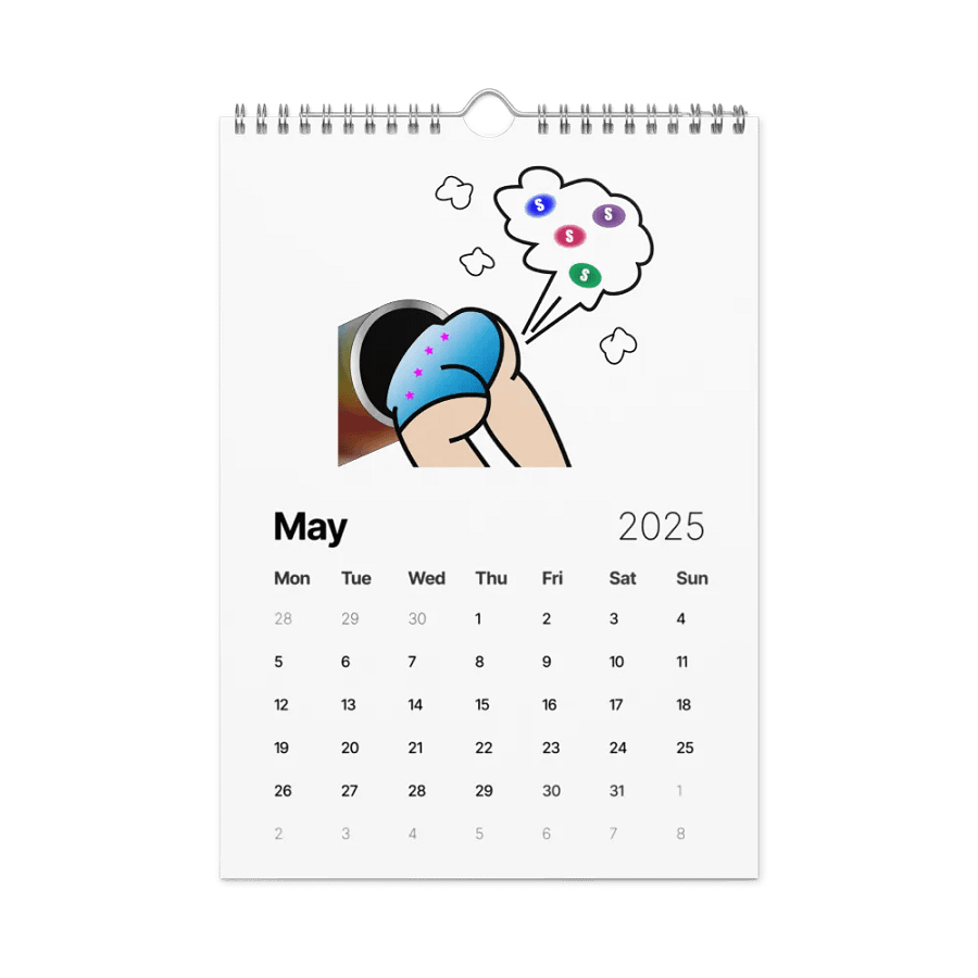Skittle Butt 2025 Wall Calendar product image (10)