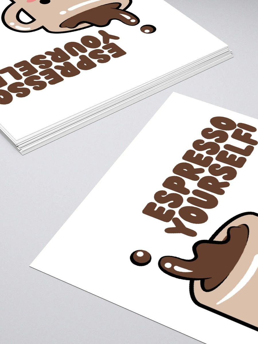 Kawaii Espresso Yourself Sticker product image (6)