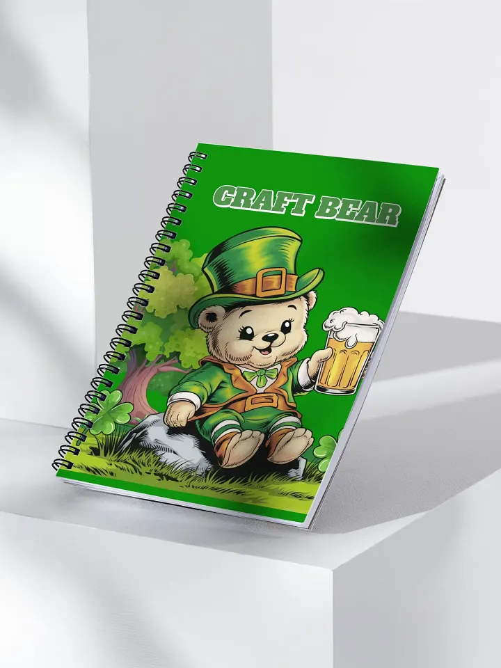 Craft Bear - St. Patrick's Day Spiral Notebook product image (2)