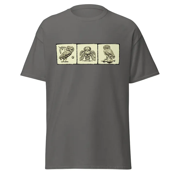 Athenian Owl Authentic Greek Tetradrachm Art 3rd Century BC, T-Shirt product image (1)