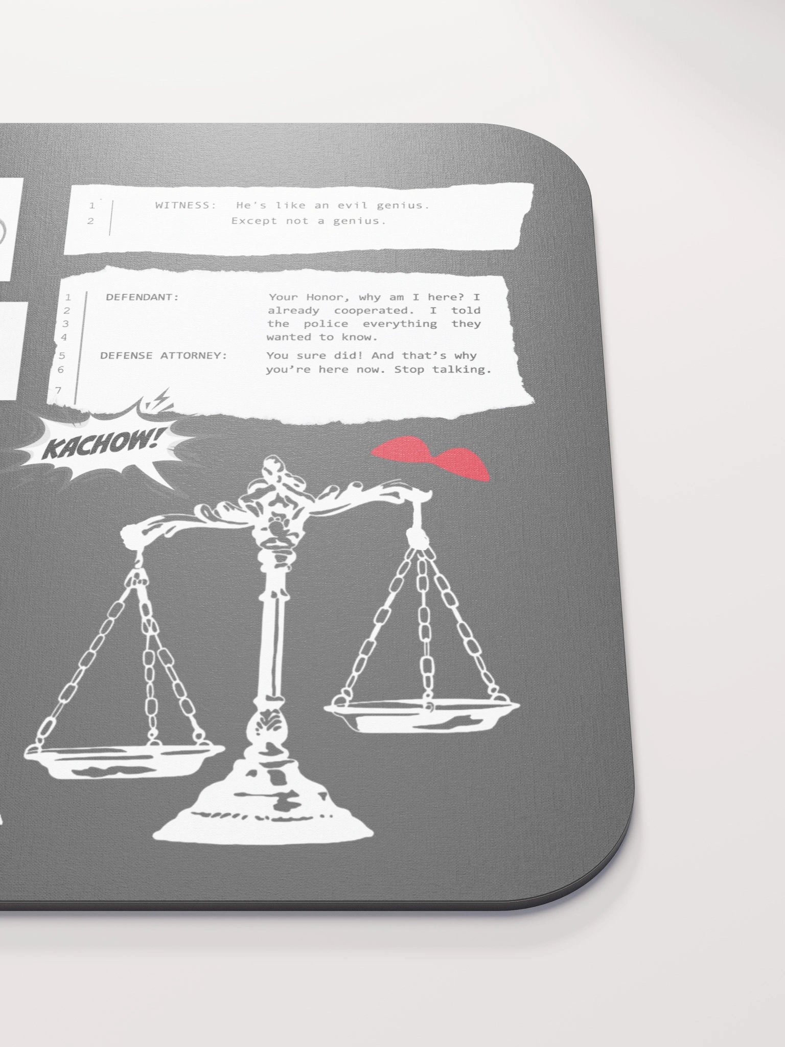 Iconic Court Transcripts Mousepad product image (5)
