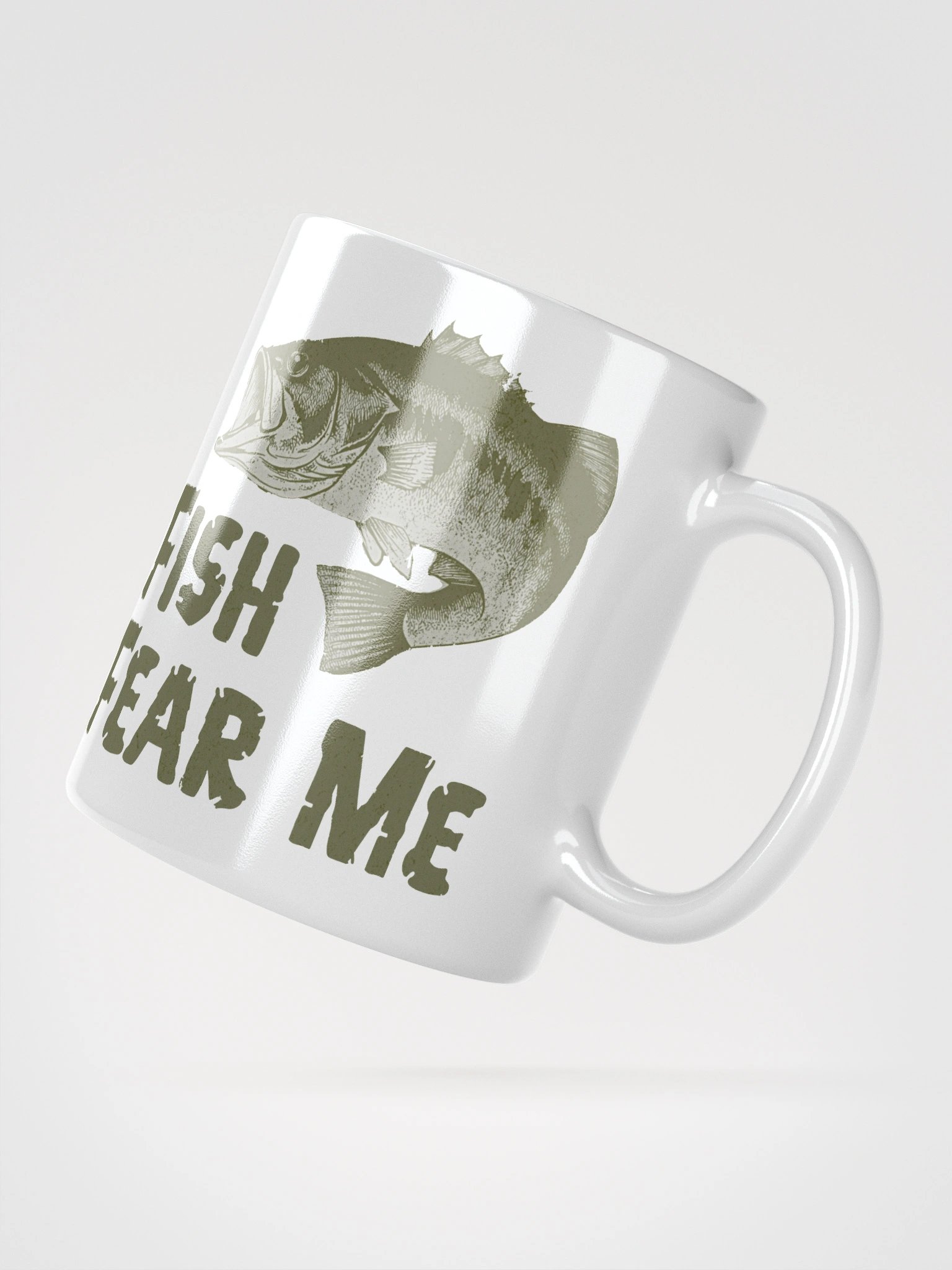 FISH FEAR ME White Glossy Mug product image (5)