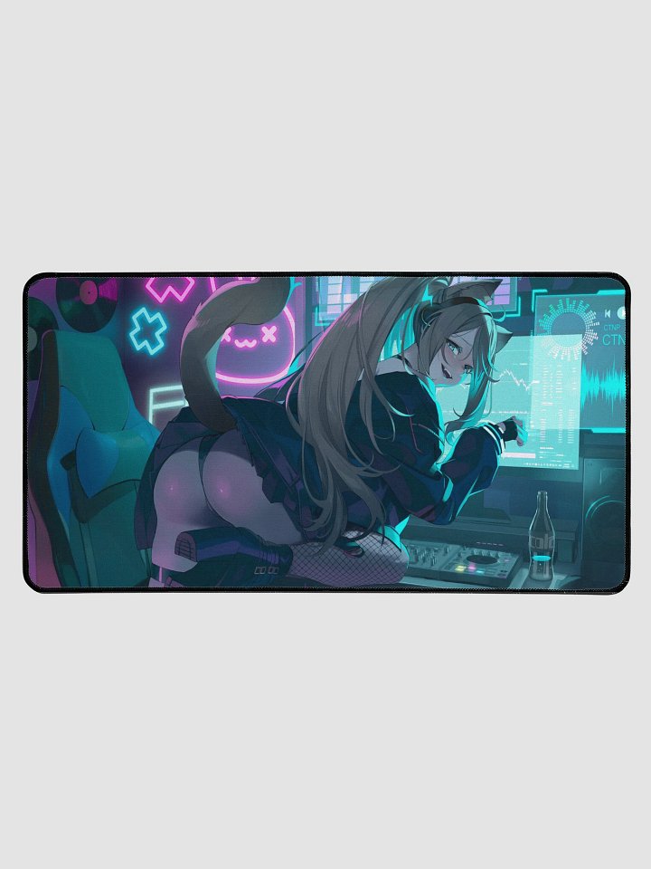 Snowwiii DJ Catgirl - Large Mouse Pad product image (1)