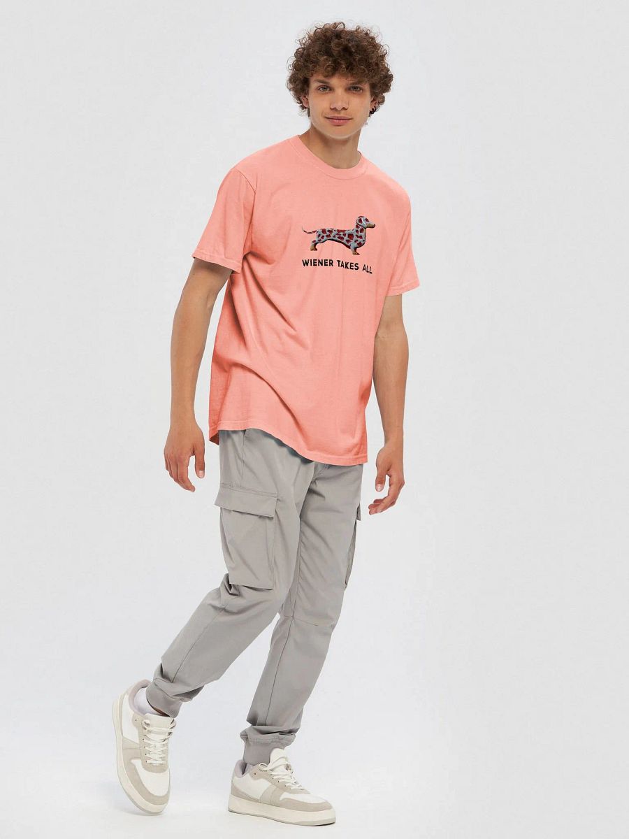 Wiener Takes All T-Shirt(Embroidered) of a Dachshund(Dapple) product image (7)