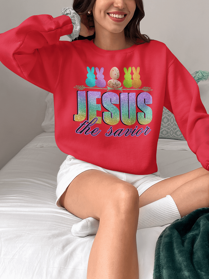 Jesus Is The Savior, Easter Gildan Sweater product image (1)