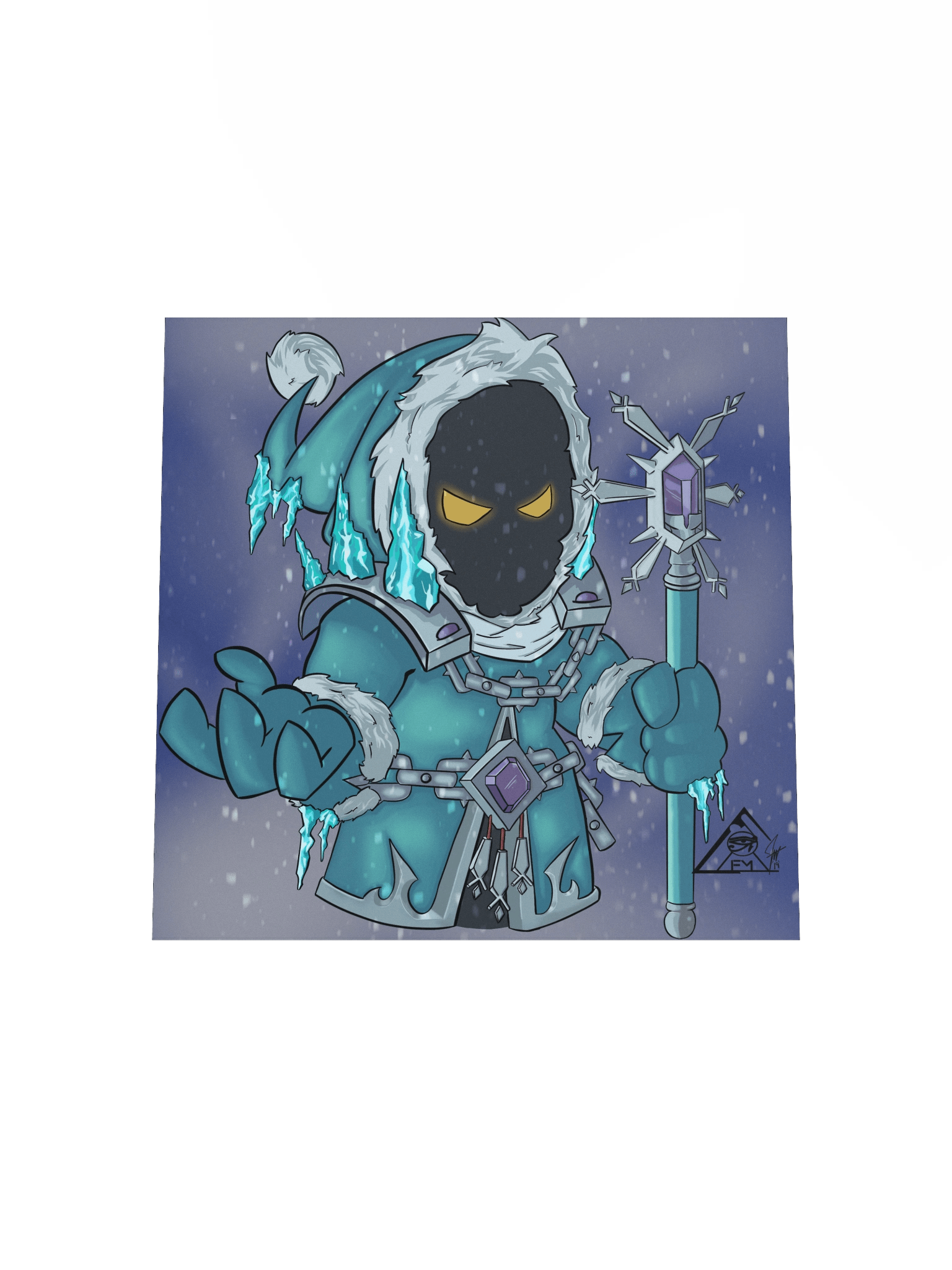 Frozen Mage Art Print product image (4)