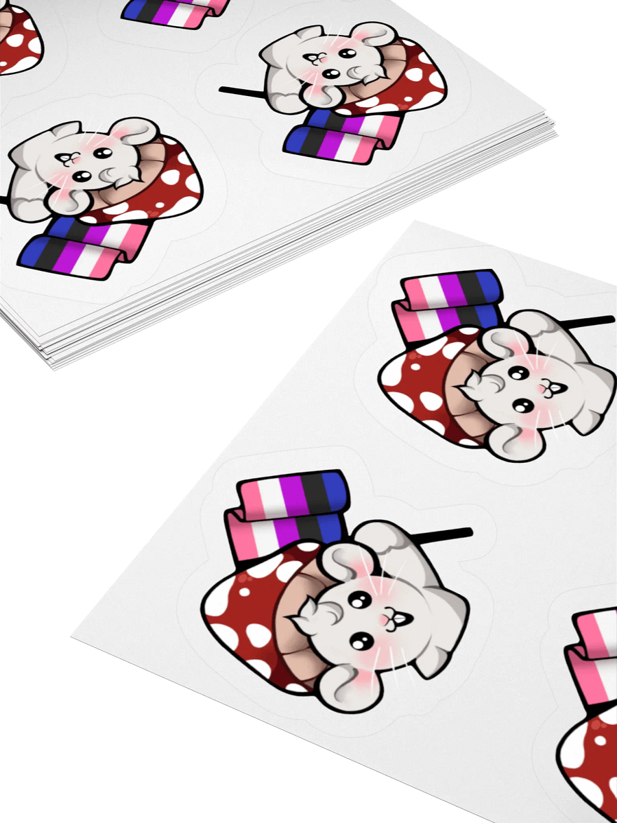 Genderfluid Pride Flag Stickers product image (4)