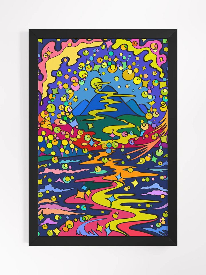 Psychedelic Pathway Matte Poster - Moon Path product image (4)