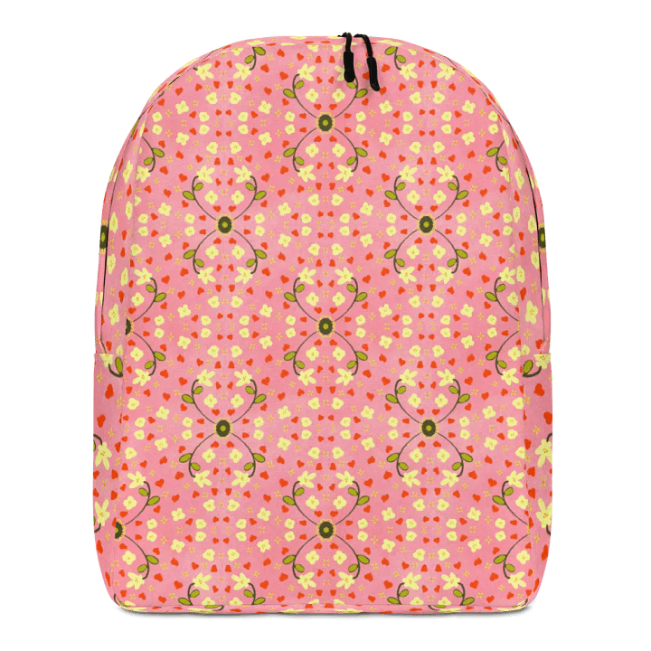 Hearts and Flowers Pink Backpack product image (1)