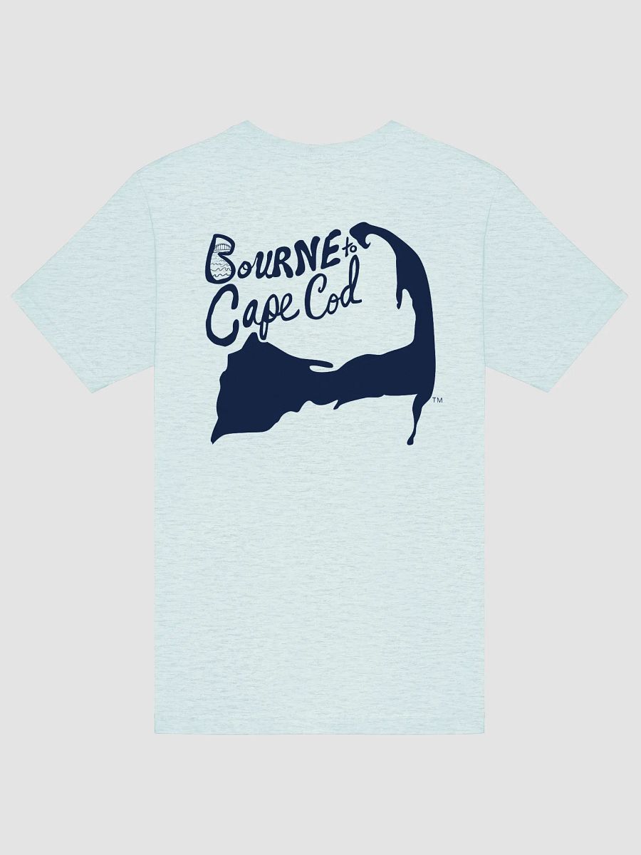 Women's | BOURNE to Cape Cod™ | Supersoft T-Shirt by Bella+Canvas | Navy Blue Logo on Light Neutrals product image (19)