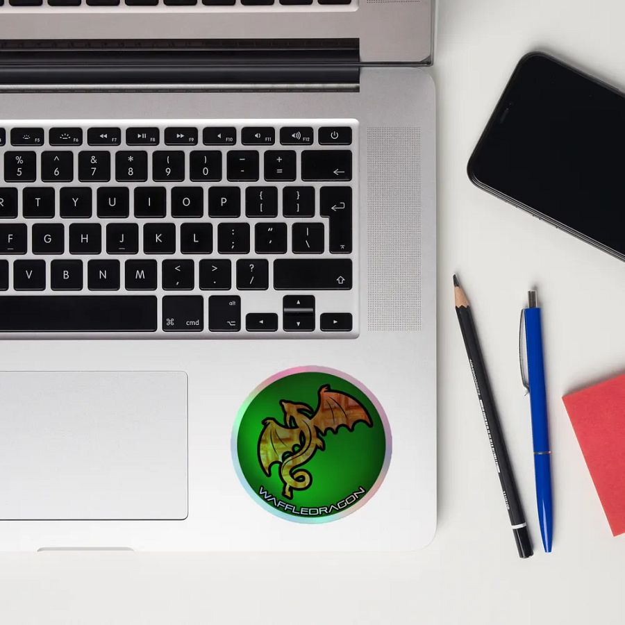 Waffle Logo Holo Sticker product image (12)