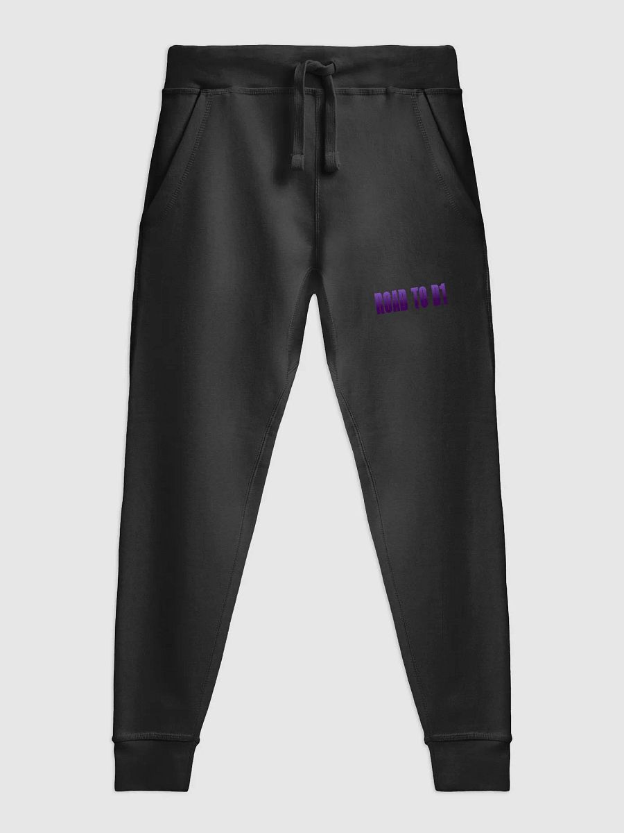 Troy Hornbeck - ROAD TO D1 - Black Sweatpants with PURPLE product image (1)