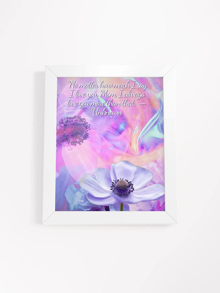 Wood Framed Matte Poster mothersday gift for mom product image (6)