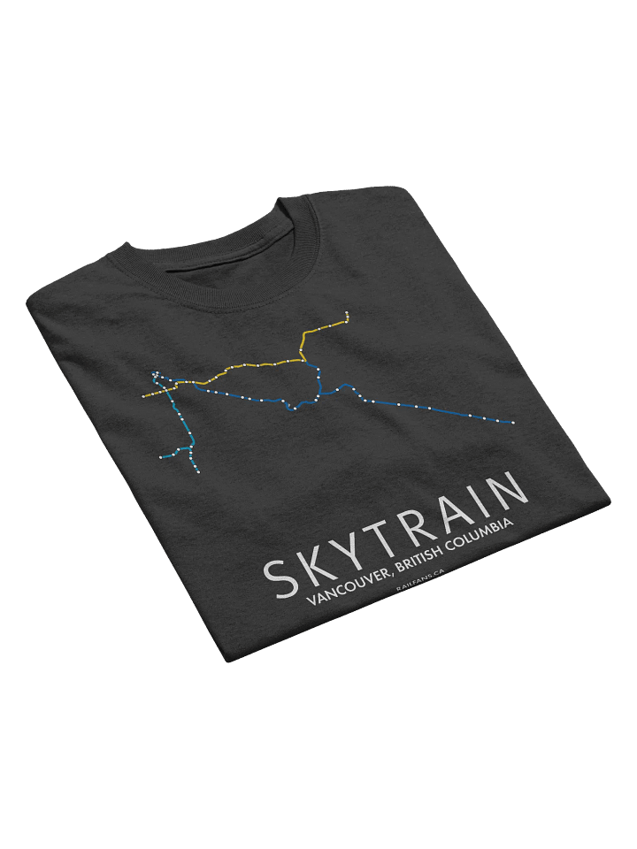 The Rail Fans Canada Map T-Shirt - SkyTrain product image (2)