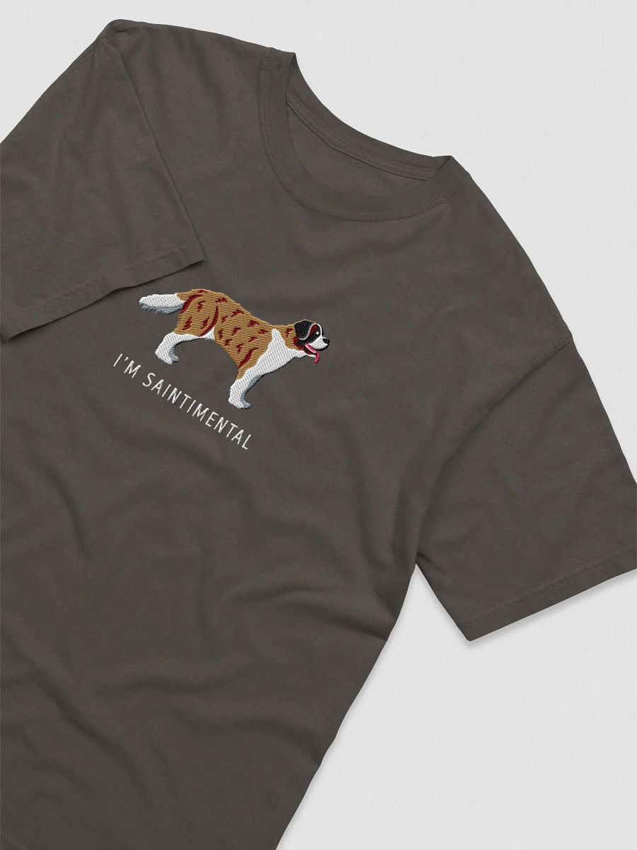 I'm Saintimental T-Shirt(Embroidered) of a Saint Bernard(Brindle) product image (6)