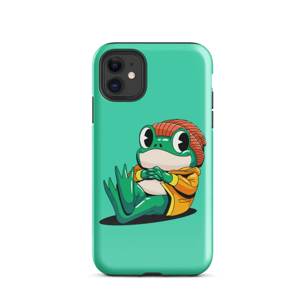 Chill Frog iPhone® Tough Case: Fun, Relaxed Protection for Your Device product image (2)