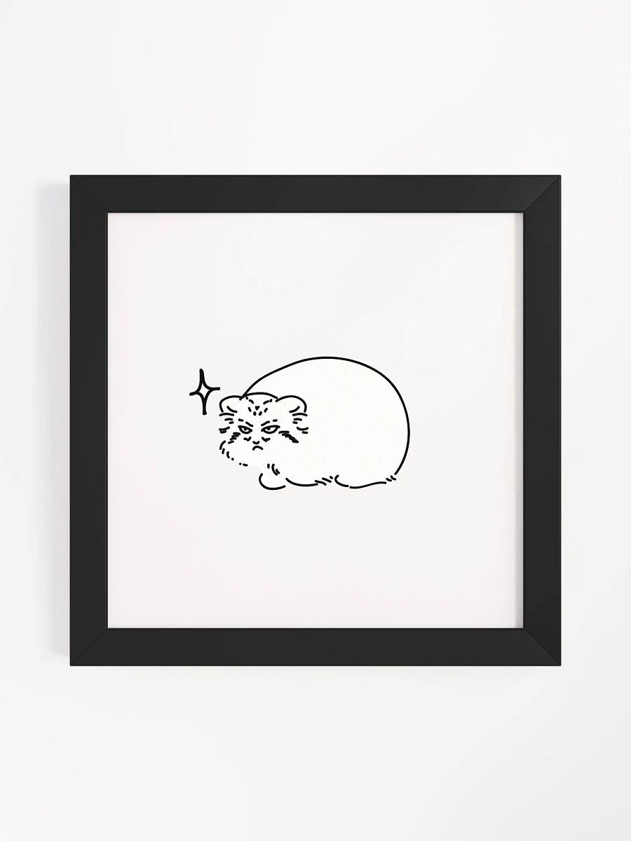 Grumpy Manul - Framed Print product image (3)