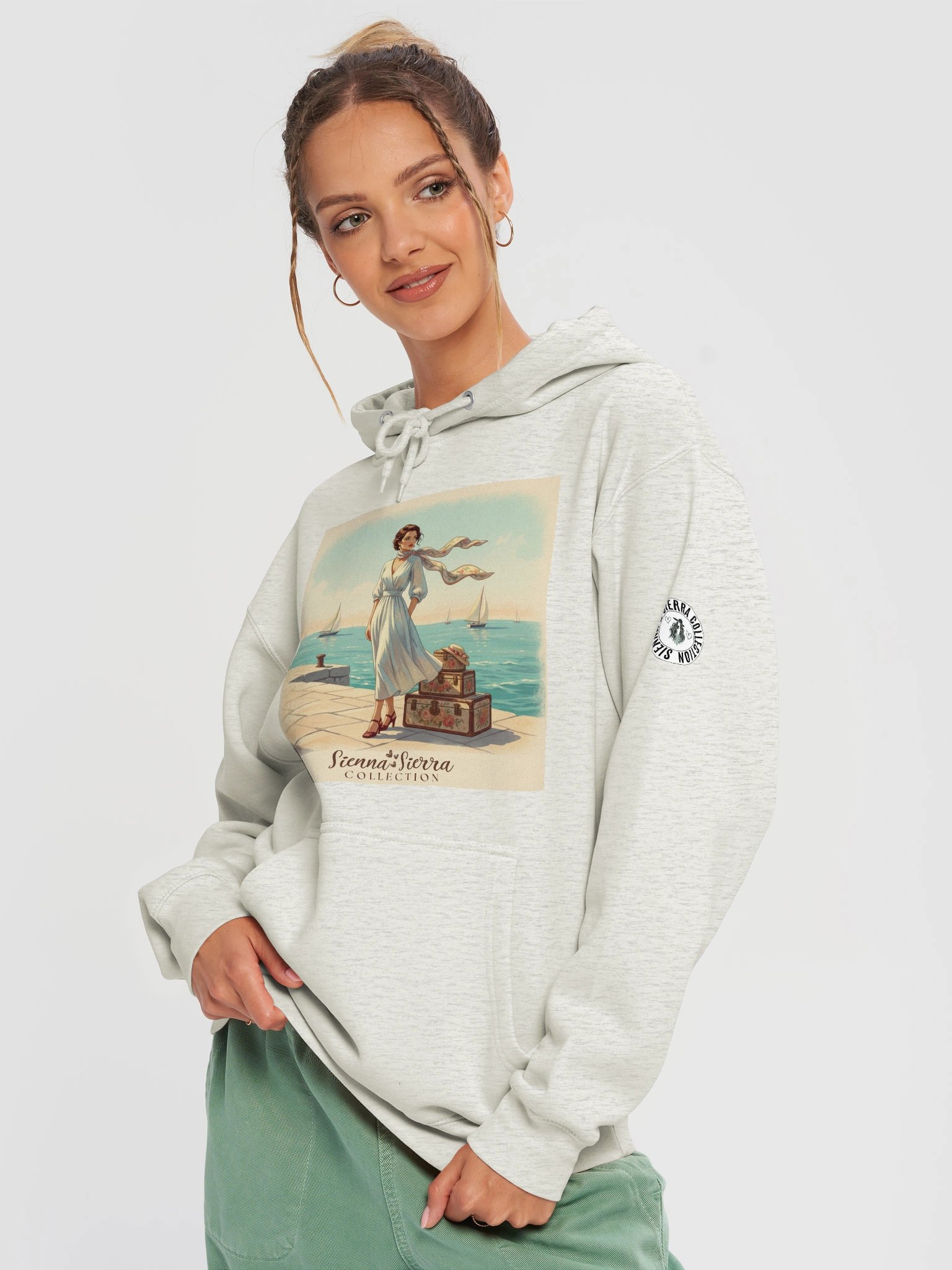 Seaside Escape Hoodie – Vintage Travel Poster Vibe product image (6)
