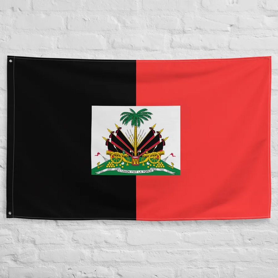 Black and Red Duvalier's Flag product image (10)