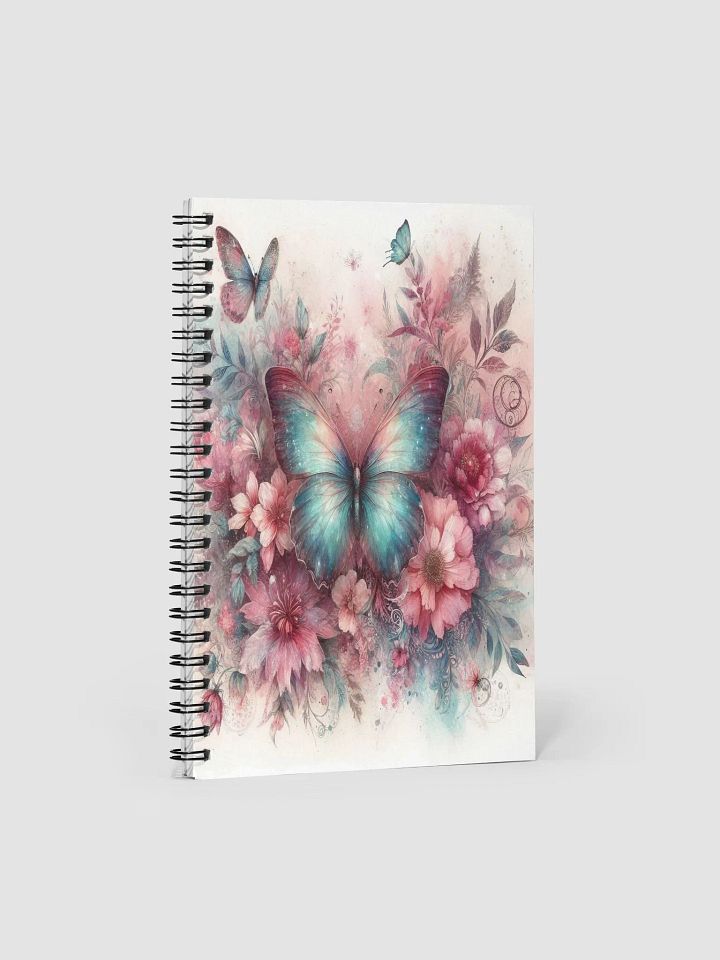 Blue and Pink Butterflies-Spiral Notebook product image (1)