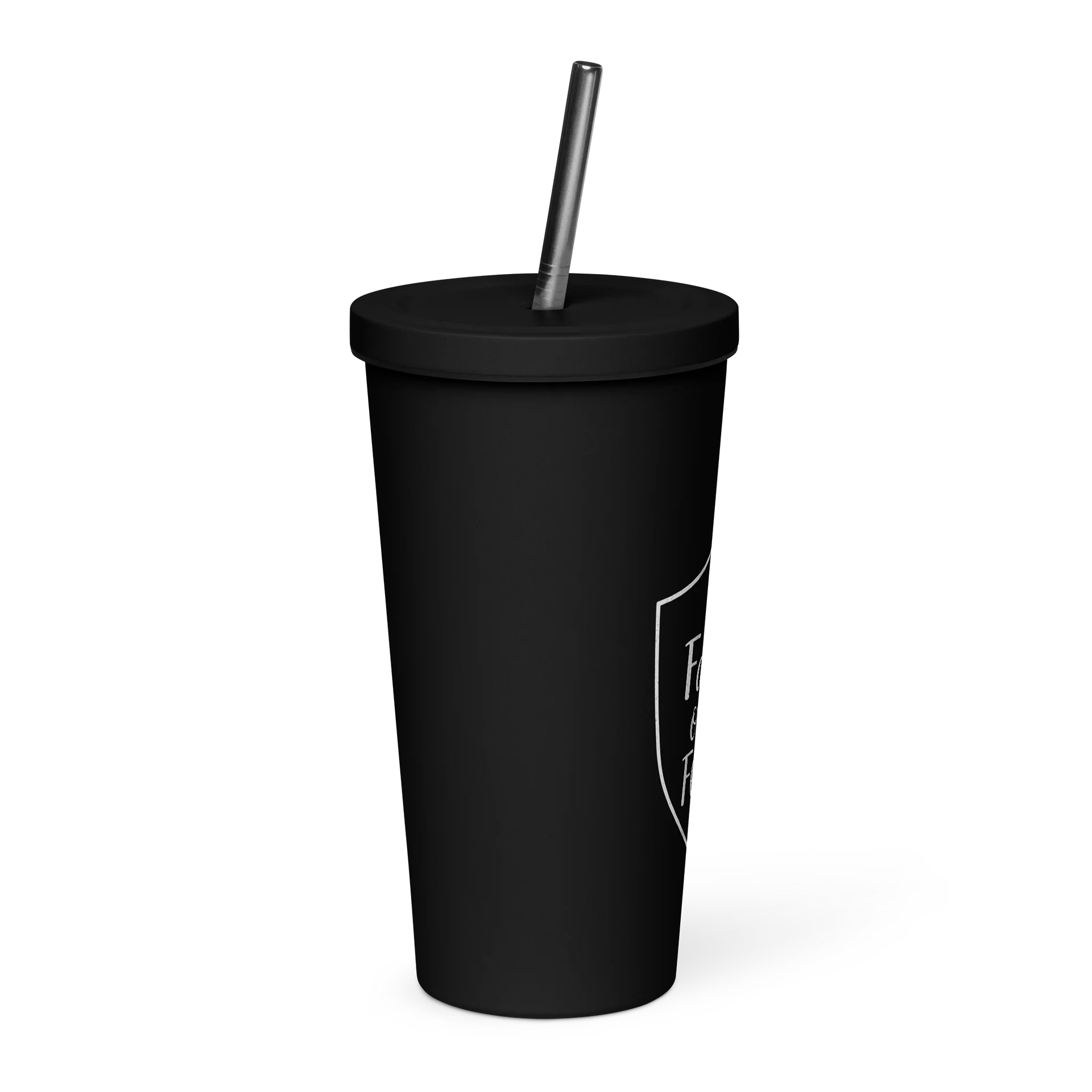 The LowKey Christian – “Faith Over Fear” Tumbler with Straw product image (4)