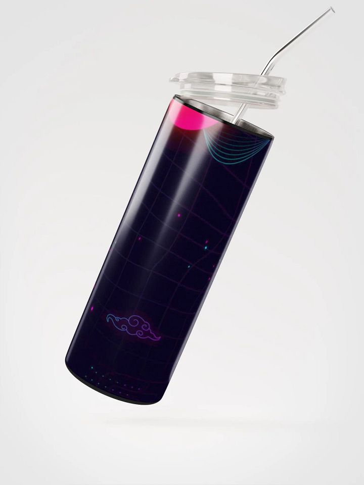 Synthwave OFFSET Sunset Stainless Steel Tumbler product image (1)