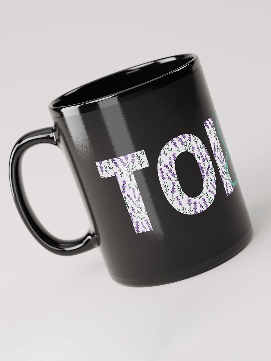 Mug Noir Toi et Moi - Décor Lavande de Provence - Cadeau couple product image (3)