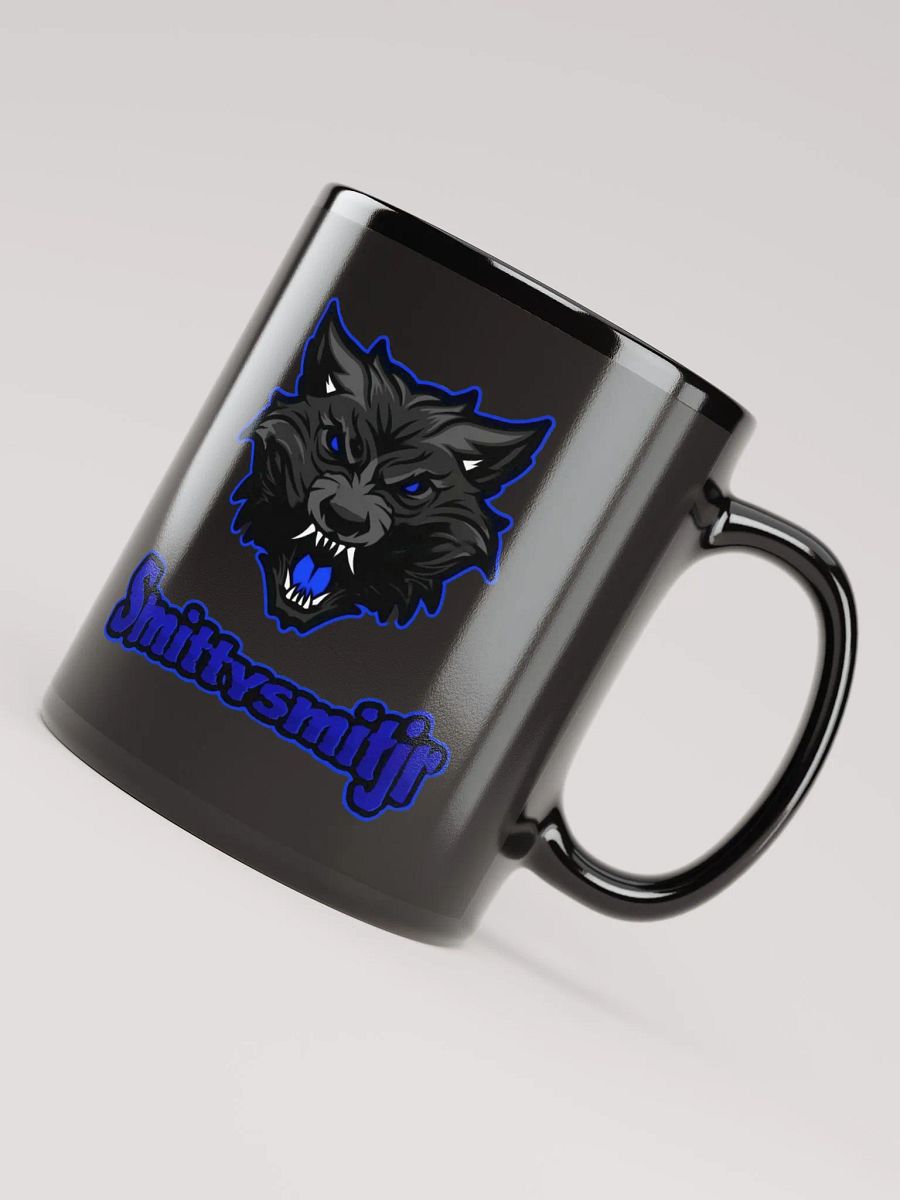Fierce Wolf Head Black Glossy Mug product image (7)