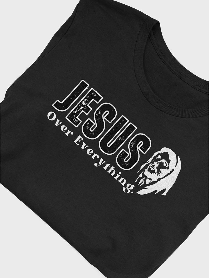 Jesus over Everything, Christian Faith Bella Canvas - Dark. product image (2)