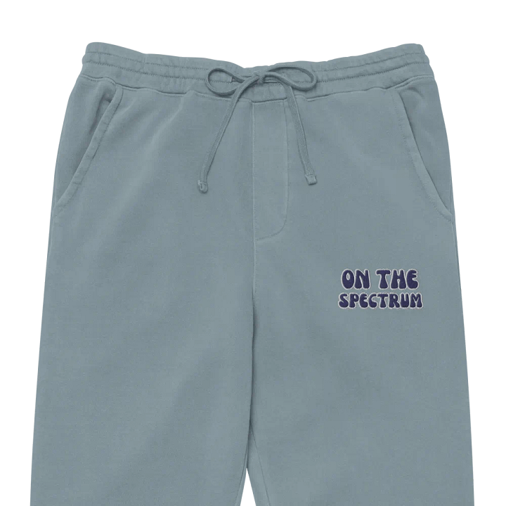 ON THE SPECTRUM (navy and white) pigment dyed sweatpants product image (6)