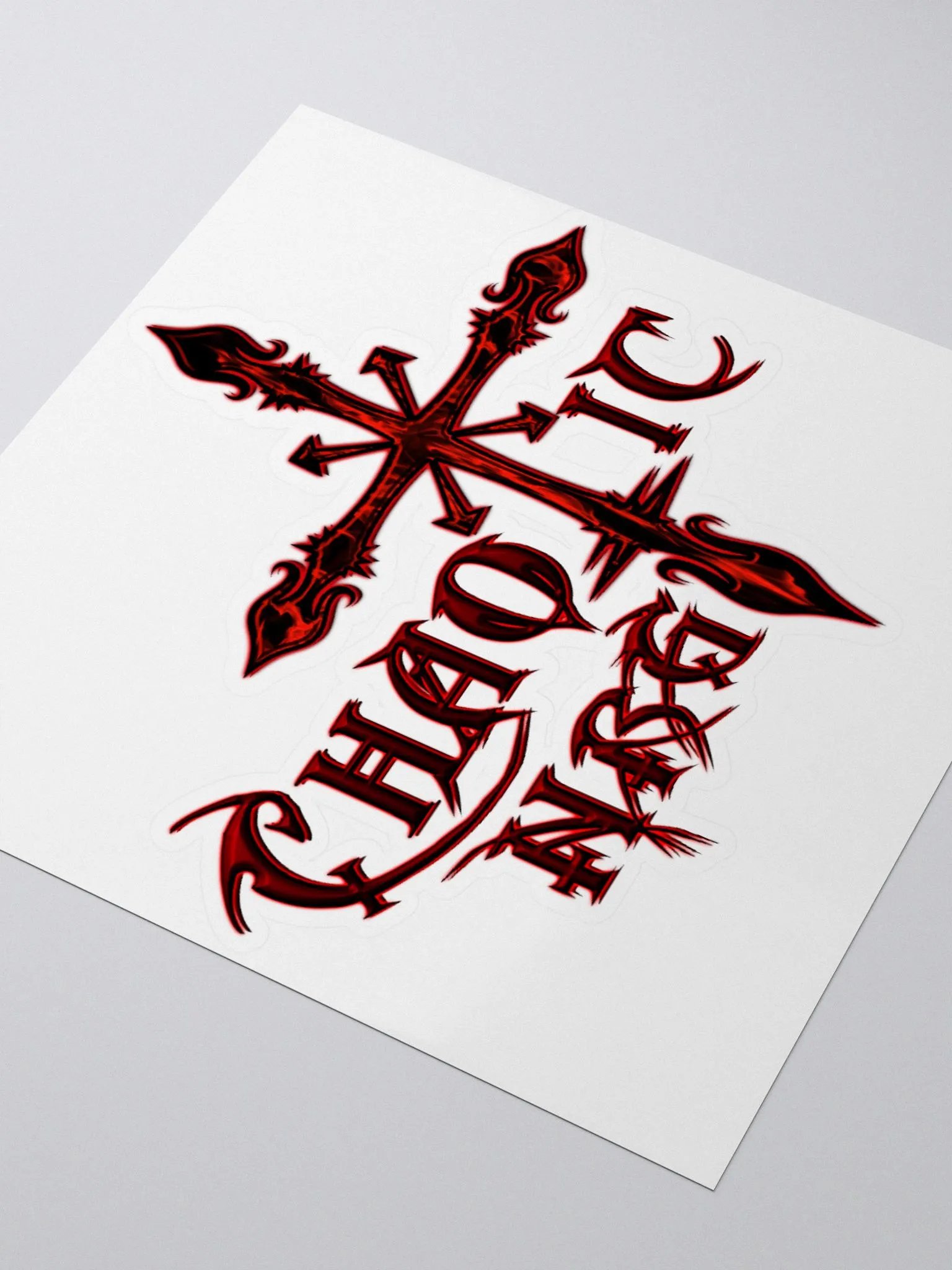 Gothic Chaos Cross Chaotic NRG Stickers product image (3)
