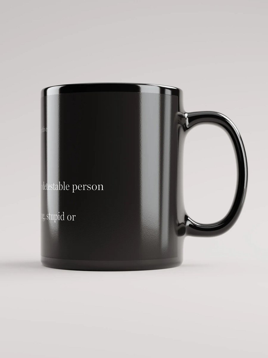 "shlompy" mug, black product image (1)