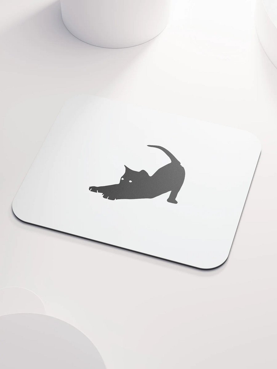Stretching Black Cat Mouse Pad product image (3)