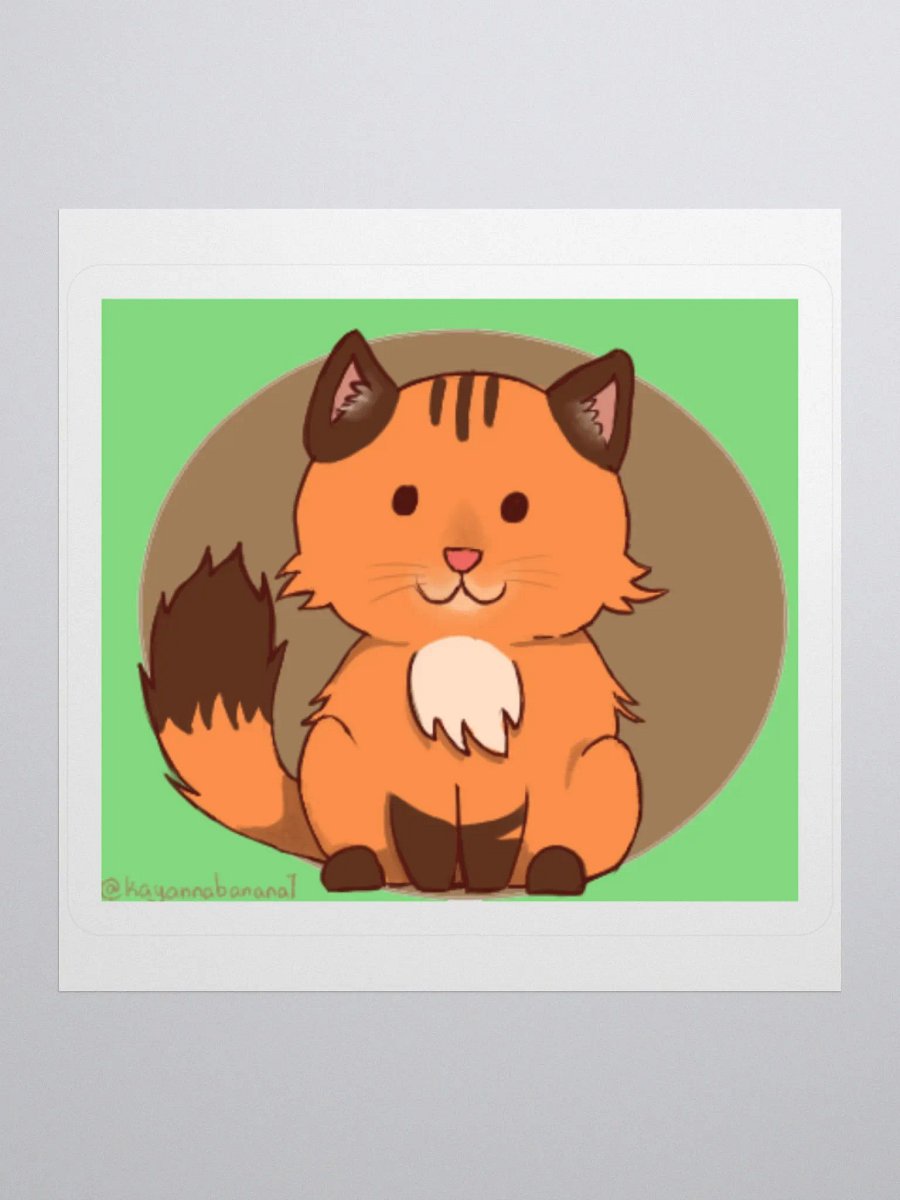 Fluffy Cat Sticker product image (1)