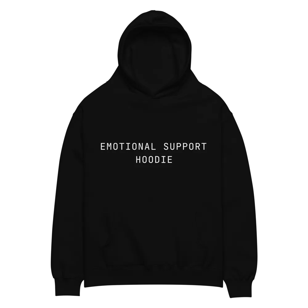 Emotional Support Hoodie II (Black) product image (1)